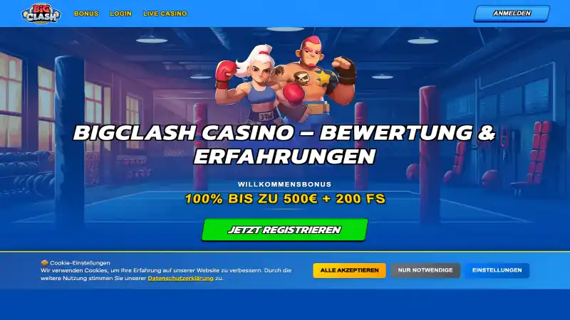 BigClash Casino Screenshot