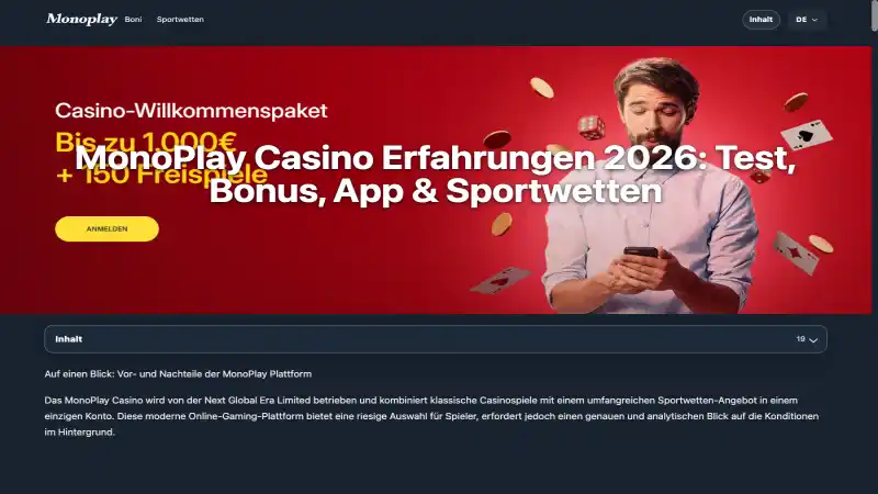 Monoplay Casino Screenshot